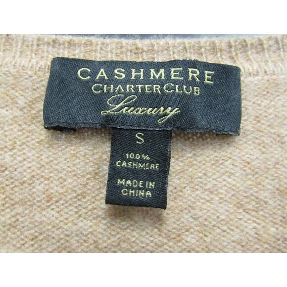 Cashmere Charter Club Luxury Sweater, Women's S - Stain - Picture 2 of 4